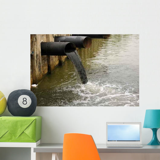 Water Pollution Wall Decal