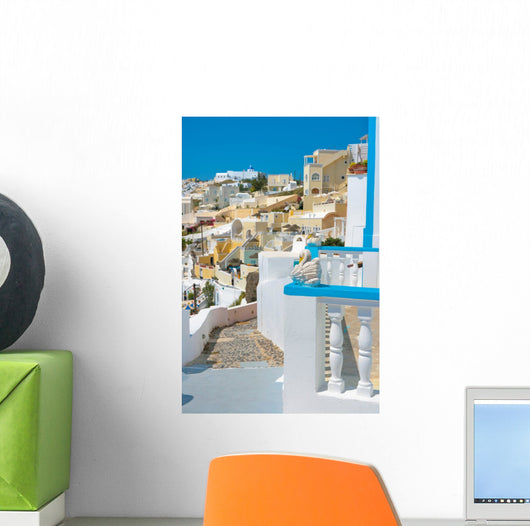 Firostefani Villiage Santorini Wall Mural