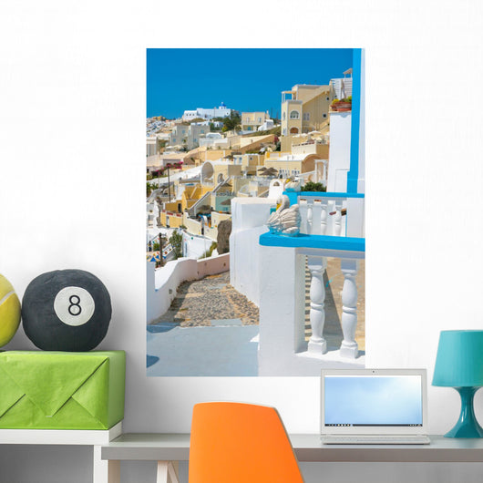 Firostefani Villiage Santorini Wall Mural