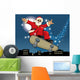 Santa Claus Skateboarding