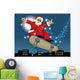 Santa Claus Skateboarding