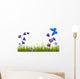 Flowers and Insects White Wall Decal