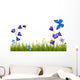 Flowers and Insects White Wall Decal