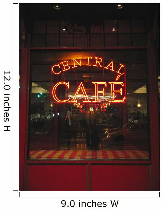 Central Cafe With Flashy Light New York Wall Mural