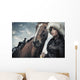 Cute Woman With Horse Wall Mural