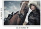 Cute Woman With Horse Wall Mural