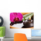 bougie et orchidÃ©e Wall Mural