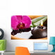bougie et orchidÃ©e Wall Mural