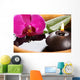 bougie et orchidÃ©e Wall Mural