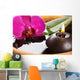 bougie et orchidÃ©e Wall Mural