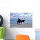 Horses in a Tropical Beach Wall Mural
