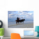 Horses in a Tropical Beach Wall Mural