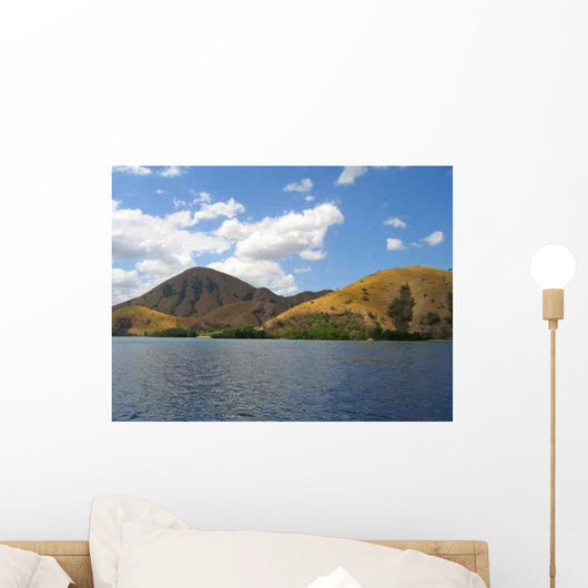 Yellow Dry Hills Wall Decal