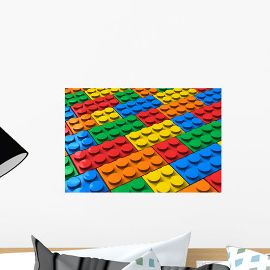 Color Building Blocks Wall Mural