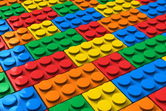 Color Building Blocks Wall Mural