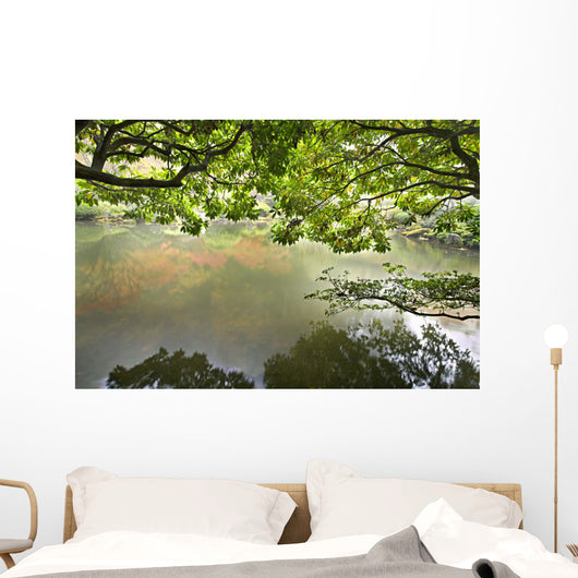 Reflection Pond Japanese Garden Wall Mural