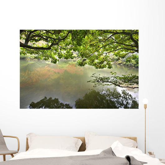 Reflection Pond Japanese Garden Wall Mural