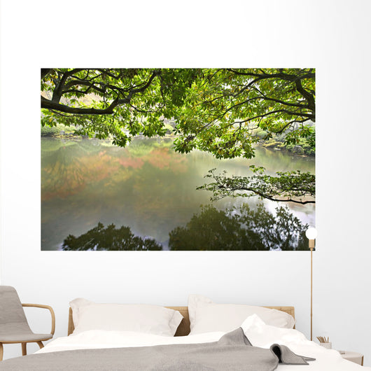 Reflection Pond Japanese Garden Wall Mural