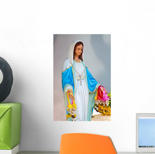 Virgin mary statue at Chantaburi province Wall Mural