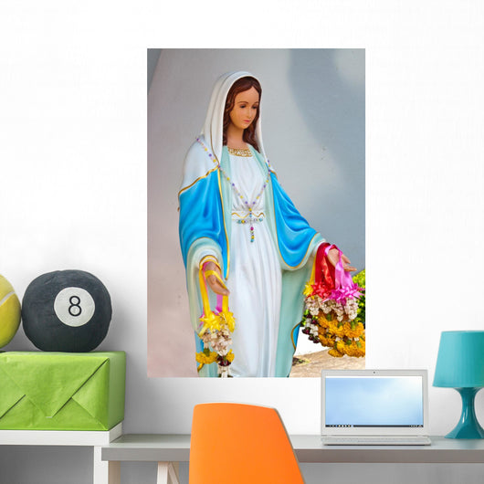 Virgin mary statue at Chantaburi province Wall Mural