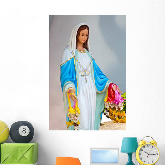 Virgin mary statue at Chantaburi province Wall Mural