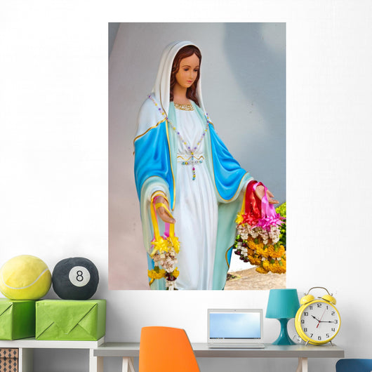 Virgin mary statue at Chantaburi province Wall Mural