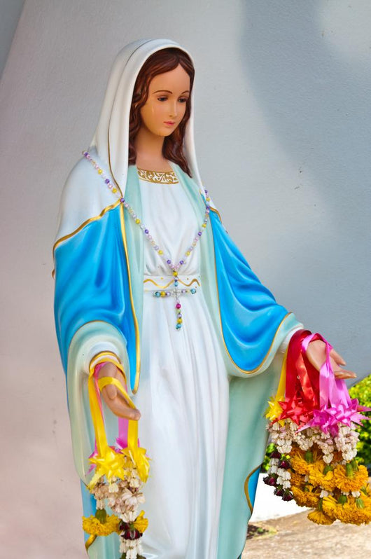 Virgin mary statue at Chantaburi province Wall Mural