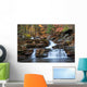 Autumn Mountain Waterfall Wall Mural