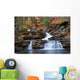 Autumn Mountain Waterfall Wall Mural