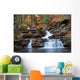 Autumn Mountain Waterfall Wall Mural
