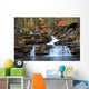 Autumn Mountain Waterfall Wall Mural