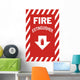 Fire Extinguisher Sign Wall Mural