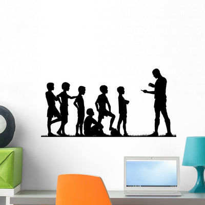 Coaching shown on a wall