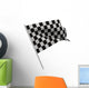 Finishing Checkered Flag White Wall Decal