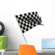 Finishing Checkered Flag White Wall Decal