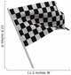Finishing Checkered Flag White Wall Decal