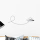 white paper airplane Wall Decal