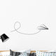 white paper airplane Wall Decal