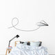 white paper airplane Wall Decal