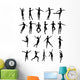 Silhouette Donna Che Danza Wall Mural