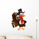 Pilgrim Turkey Waving Wall Decal