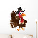 Pilgrim Turkey Waving Wall Decal