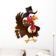 Pilgrim Turkey Waving Wall Decal