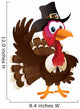 Pilgrim Turkey Waving Wall Decal