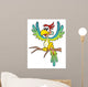 Parrot Multicolored and Wall Decal