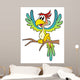 Parrot Multicolored and Wall Decal