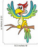Parrot Multicolored and Wall Decal