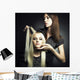 Client and stylist Wall Mural
