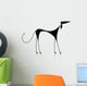 Funny Black Dog Silhouette