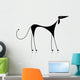 Funny Black Dog Silhouette